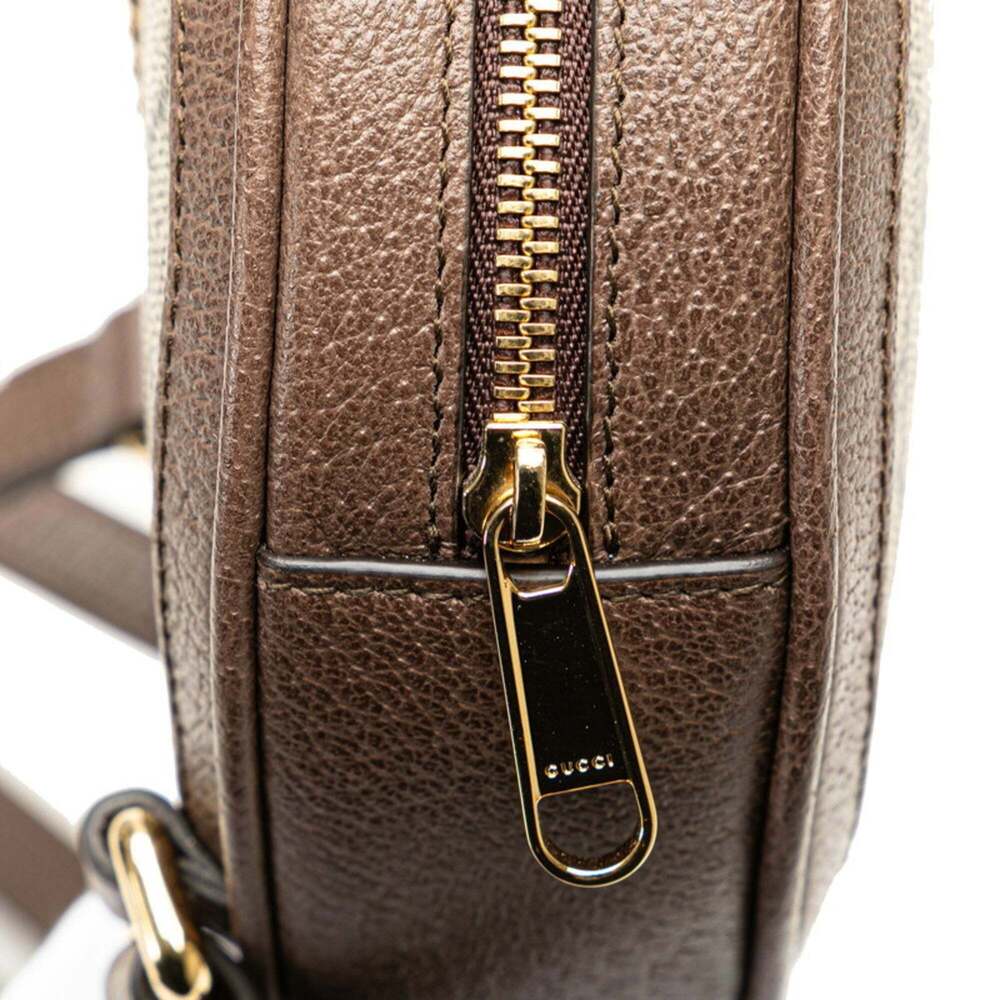 GUCCI Authentic Brown Leather Backpack - Picture 5 of 10